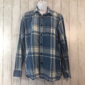 Tommy Hilfiger Button Front Flannel Shirt Medium